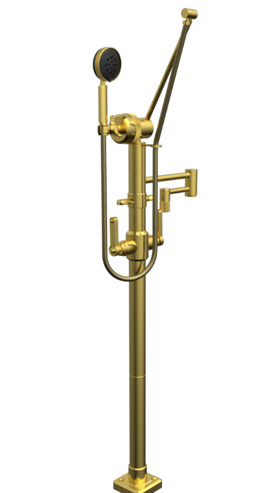 ASPECT by Waterstone AG245-1 Argonaut Freestanding Tub Filler w/ Hand Shower