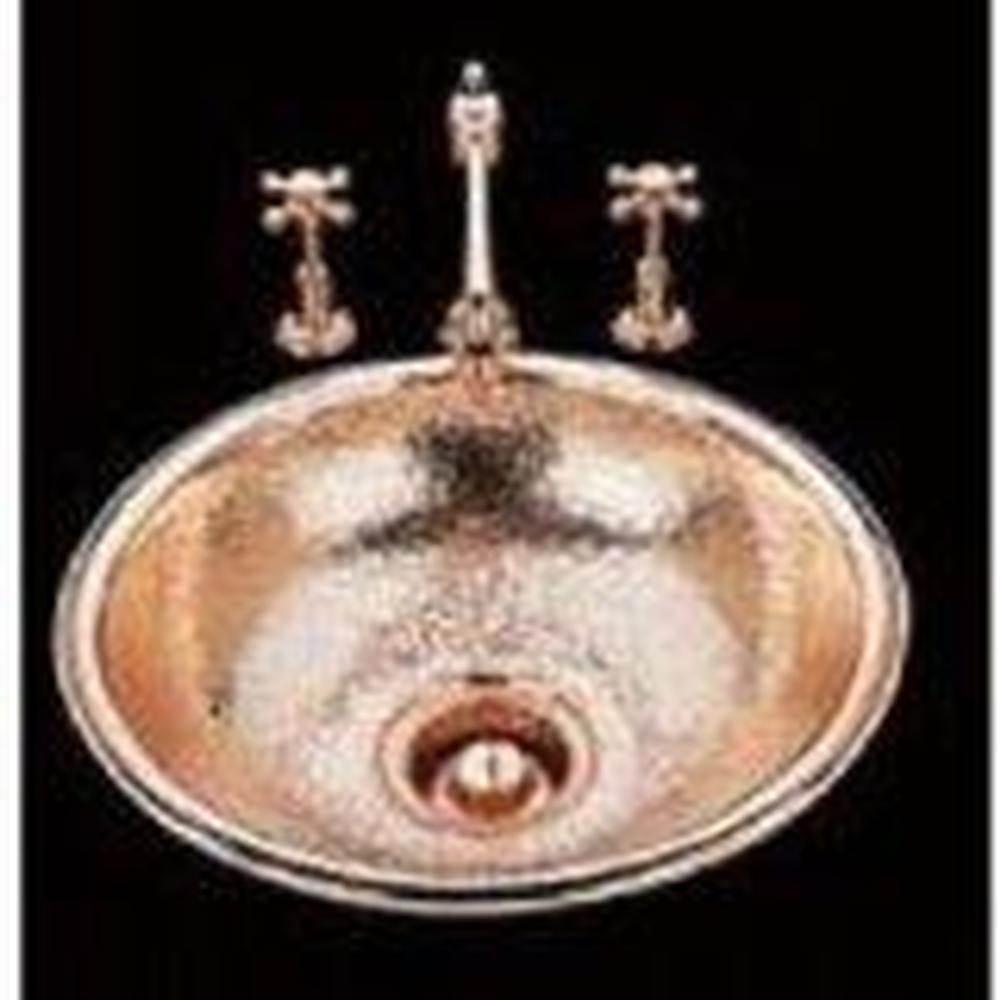 Alno B0015G Large Round Lavatory Garland Pattern, Undermount and Drop In