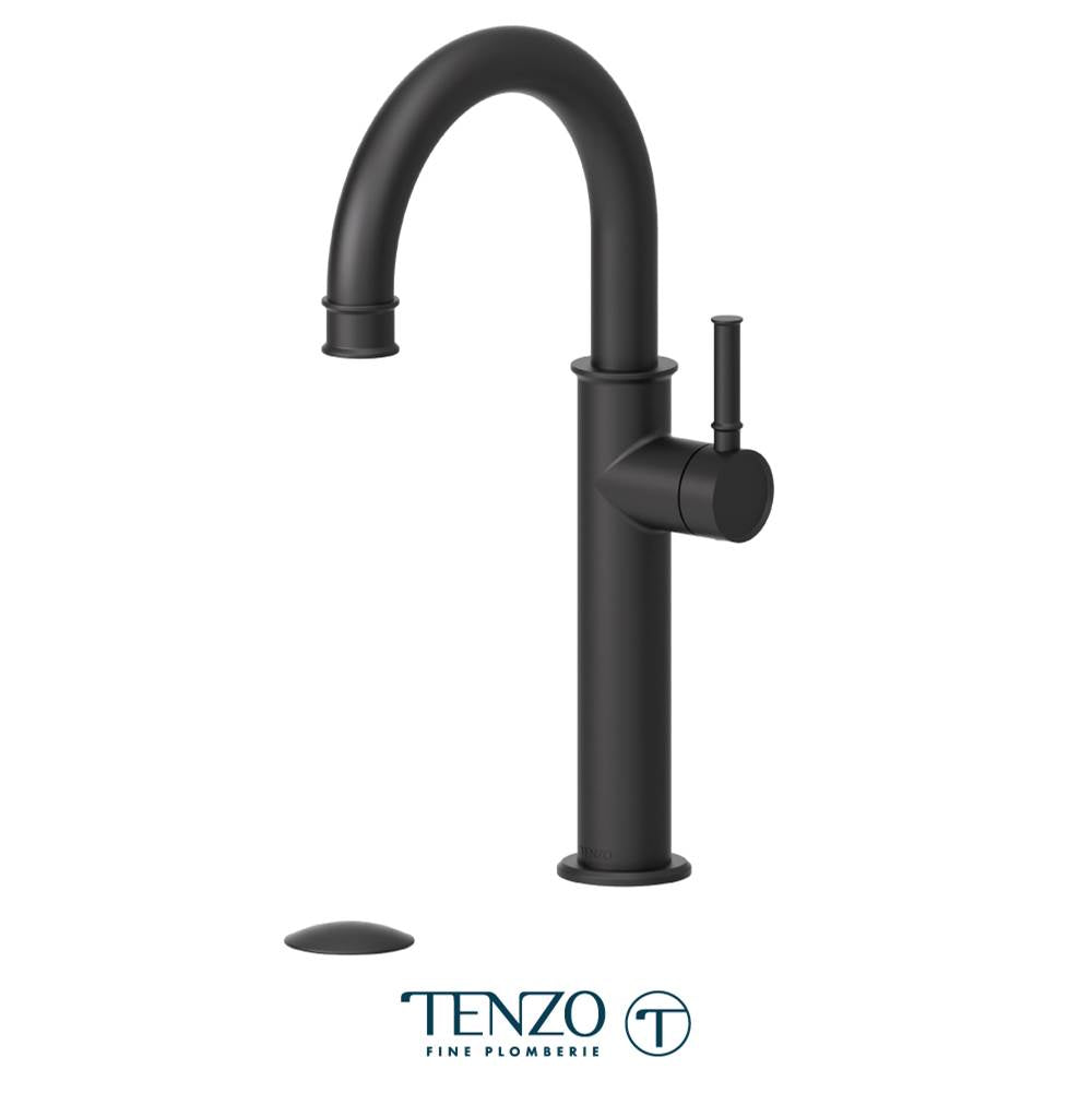 Tenzo ALY12-W Alyss Single Hole Tall Lavatory Faucet With Drain