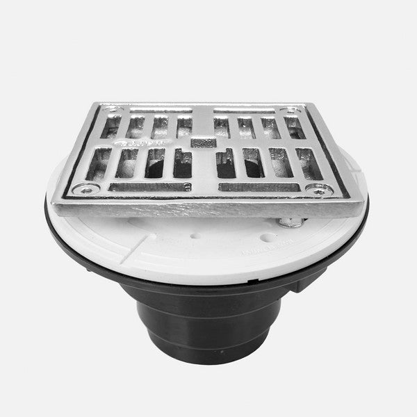 Sigma APS.2ABS.504T 4'' Square Fleur Abs Shower Drain With Top Trim