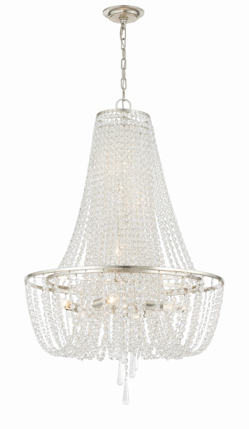 Crystorama ARC-1917-CL-MWP Arcadia 9 Light Chandelier