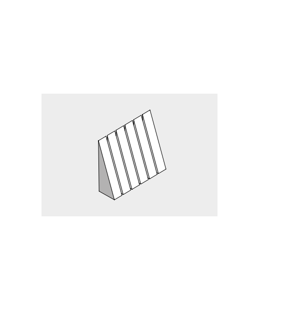 Effe AS30000046 Headrest/backrest sauna, dark heat-treat wood for yoku cm41x35x12h