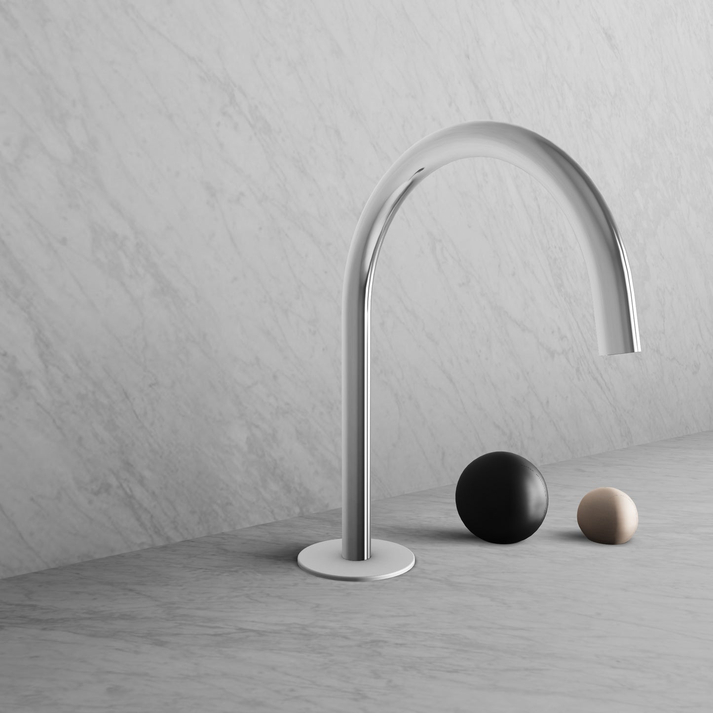 BARiL B35-8100-00L-CI-050 Wall-Mounted Lavatory Faucet Spout With Deck Mounted Handles - Parent