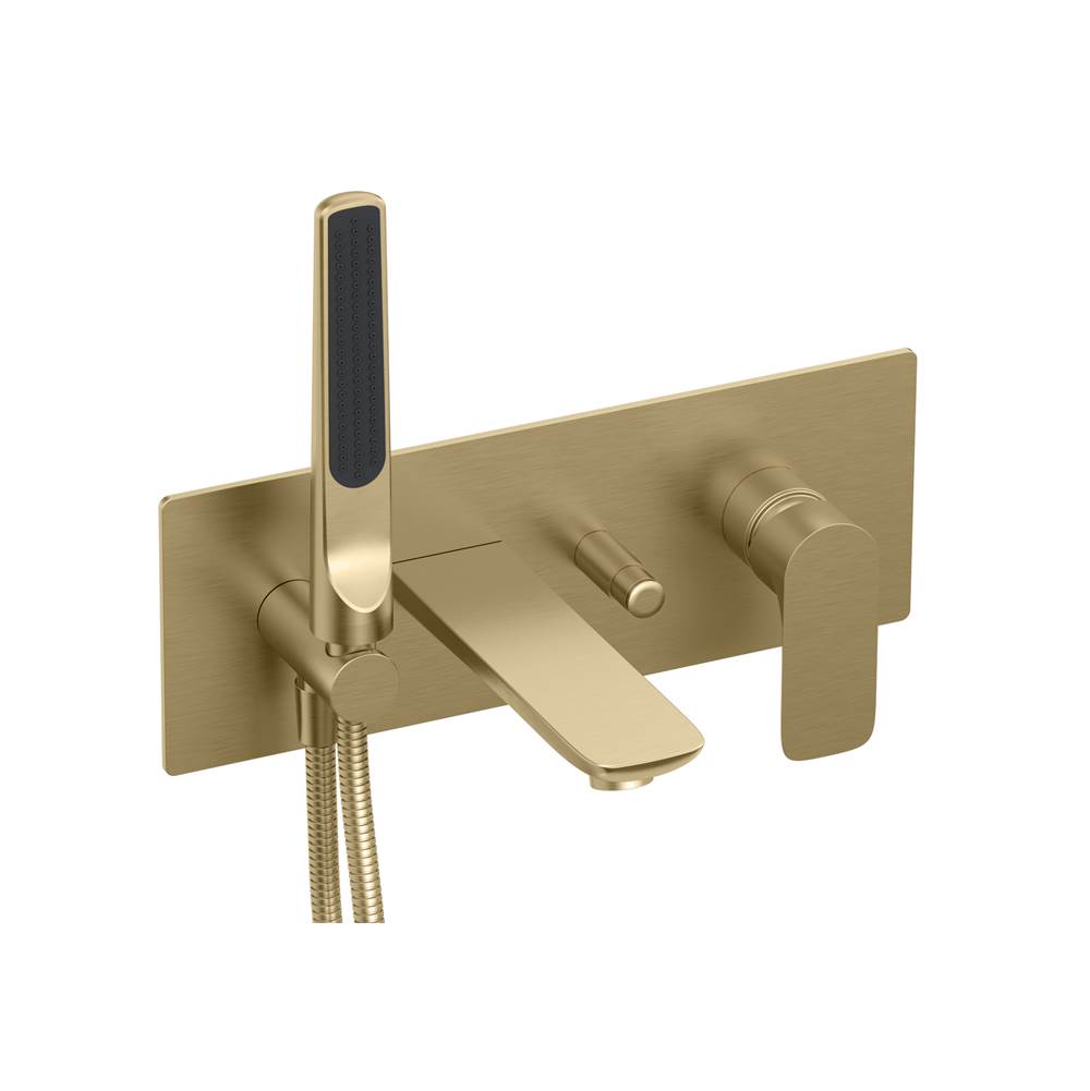 BARiL B45-2002-00-150 Wall-Mounted Tub Faucet With Hand Shower