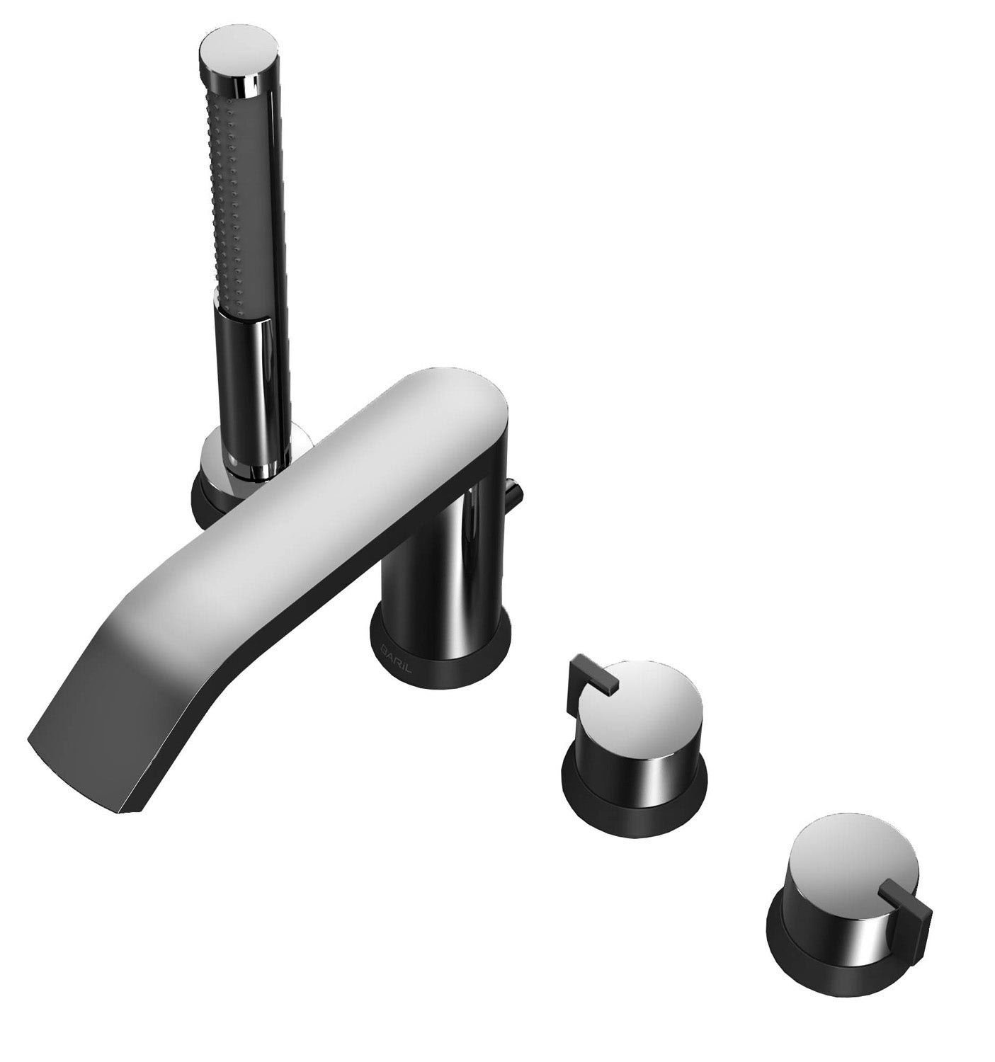 BARiL B51-1469-00 4-Piece Deck Mount Tub Filler With Hand Shower