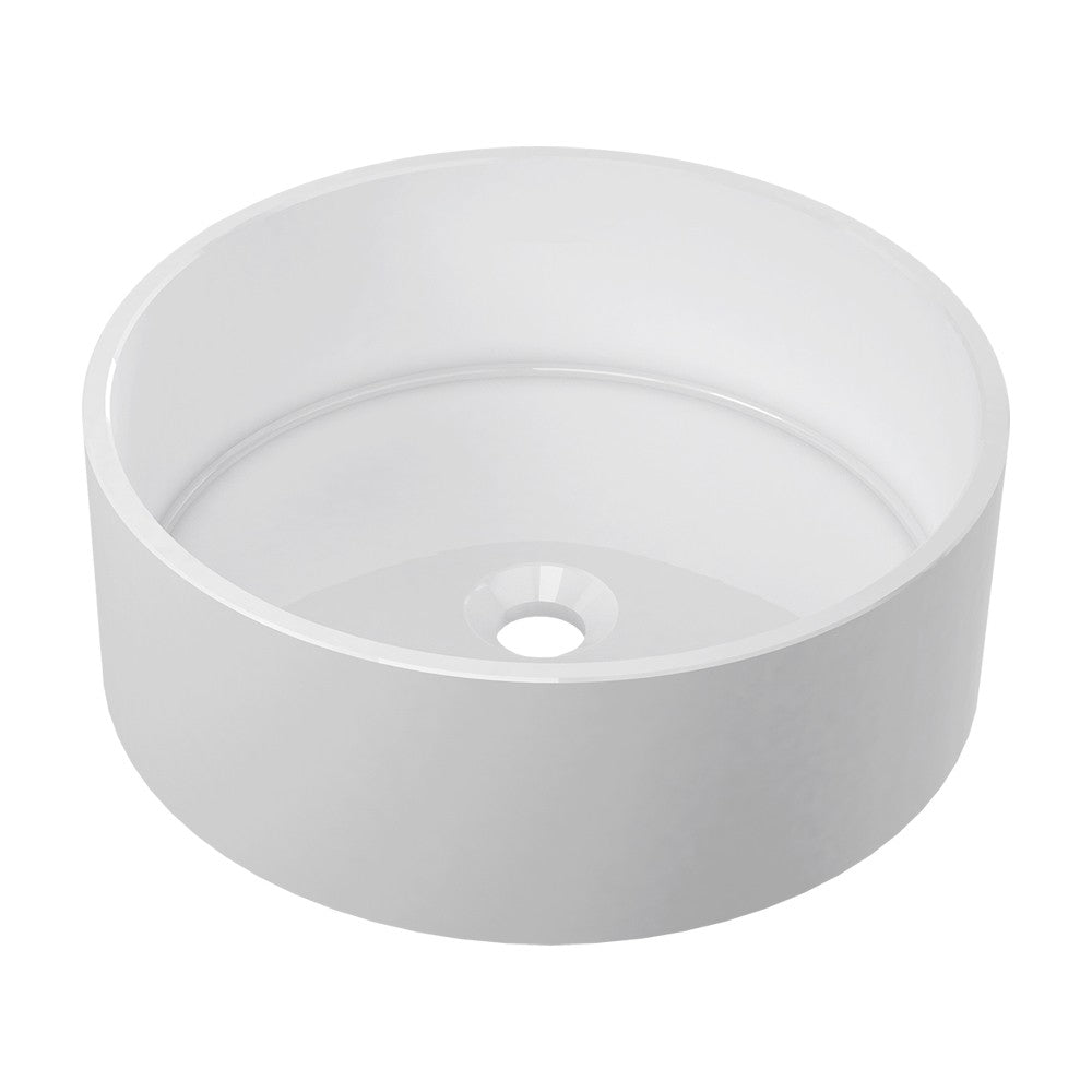 ICO Bath B9611 Bassini Vessel Sink - Gloss White
