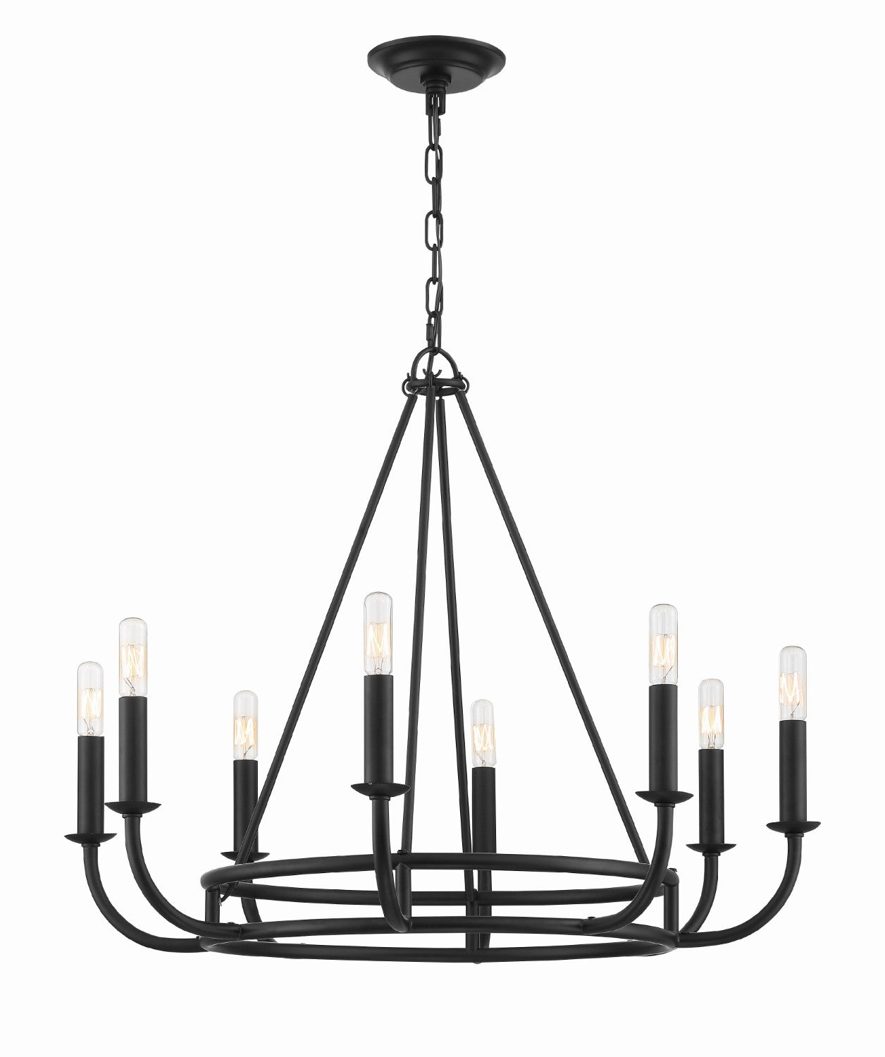 Crystorama BAI-A2108 Bailey 8 Light Chandelier