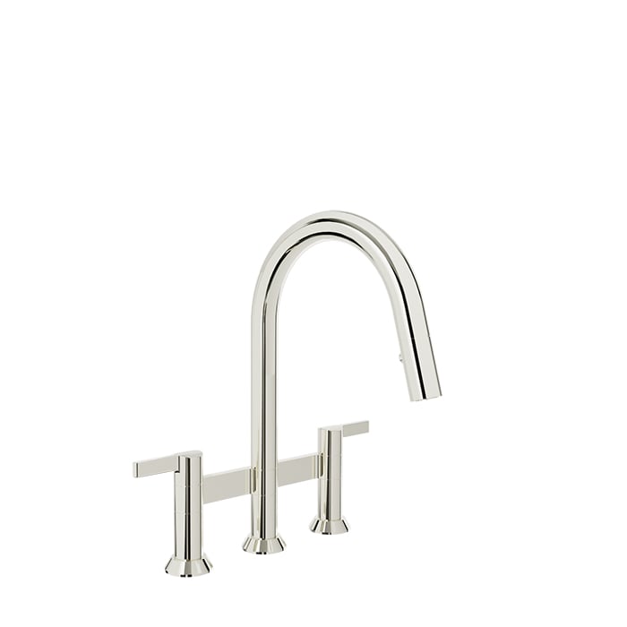 BARiL CUI-9320-02L Bridge Kitchen Faucet With 2-Function Pull-Down Spray
