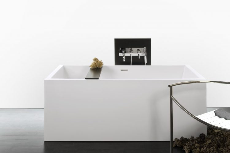 Wet Style BC0404-WHNT-COP Cube Bath 62 X 30 X 24 - 2 Walls - Built In Nt O/F Wh Drain - Parent