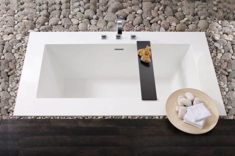 Wet Style BC0504-WHNT-COP Cube Bath 72 X 40 X 24 - 2 Walls - Built In Nt O/F Wh Drain - Parent