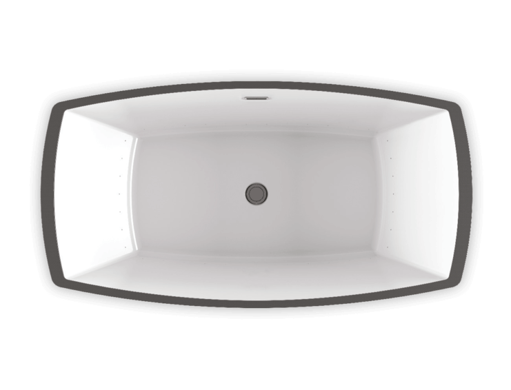 Bain Ultra BCH2RF00T CHARISM 64 x 34 FREESTANDING Thermomasseur Air Bath Tub - Parent