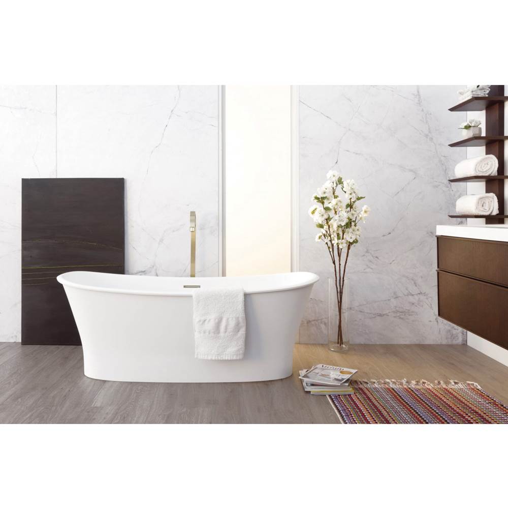 Wet Style BCL01-WHNT Cloud Bath 62 X 29 7/8 X 20 7/16 - Fs - Wh Drain Nt O/F