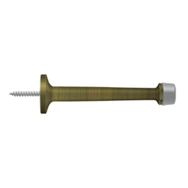 Deltana BDS425 4 Baseboard Door Bumper, Solid Brass