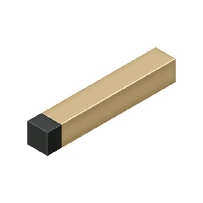 Deltana BDSS40 4 4 Modern Square Baseboard Bumper, Solid Brass