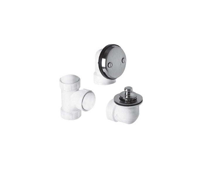 Mountain Plumbing BDWPLTP PVC Plumber's Half Kit with Economy Lift & Turn Trim (Two Hole Face Plate) - Parent