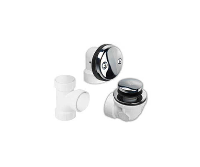 Mountain Plumbing BDWPTTP PVC Plumber's Half Kit with Economy Soft Toe Touch Trim (Two Hole Face Plate) - Parent