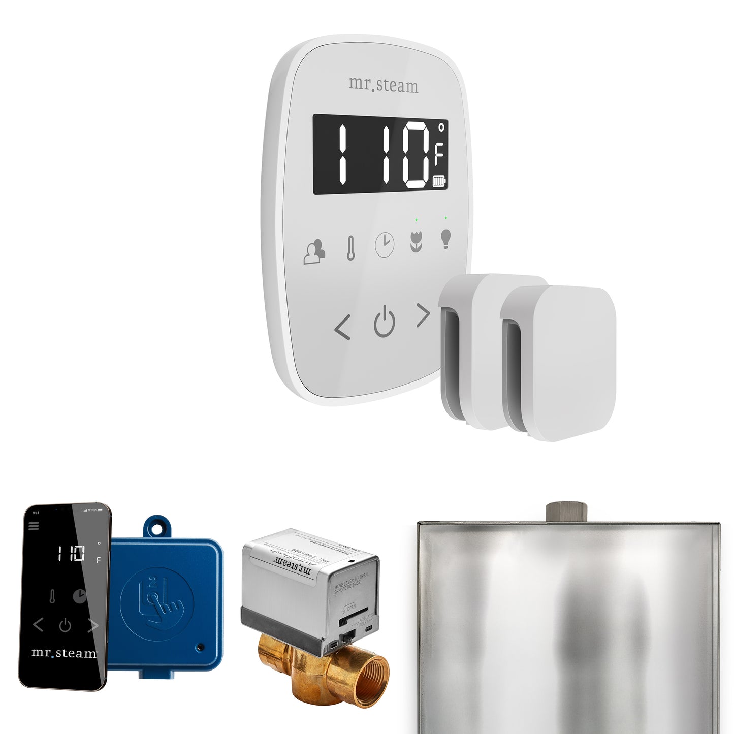 Mr. Steam BFX ButlerFlex Max Steam Shower Control Package with TempoFlex Control and Steamhead