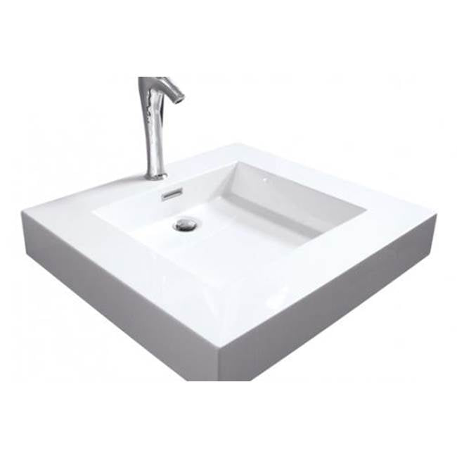 Hydro Systems BLO2518SSS Block 25X18 Solid Surface Sink