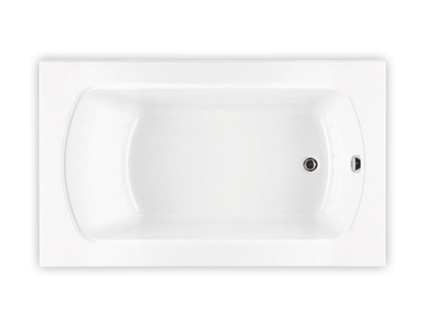 Bain Ultra BMEGRI00N MERIDIAN 60 x 42 ALCOVE/DROP-IN Soaking Tub Only - Parent