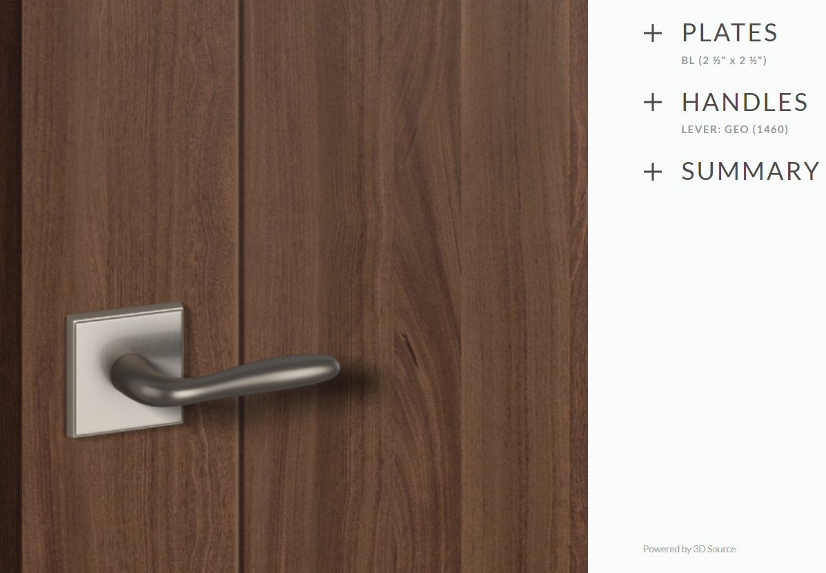 Ashley Norton BR.1460.20.L.4 Geo Privacy - Satin Nickel