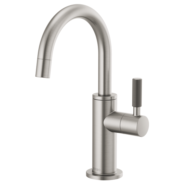Brizo 61343LF-C Litze Beverage Faucet With Arc Spout and Knurled Handle