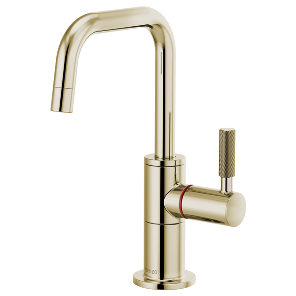 Brizo 61353LF-H Litze Instant Hot Faucet With Square Spout and Knurled Handle