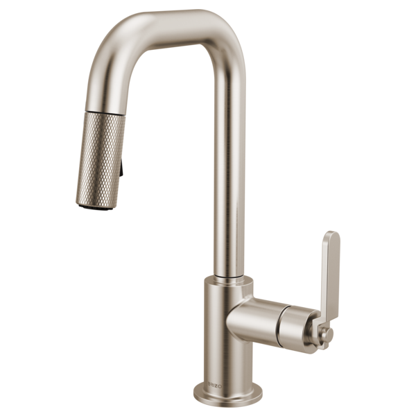 Brizo 63954LF Litze Pull-Down Prep Faucet With Square Spout - Industrial Handle