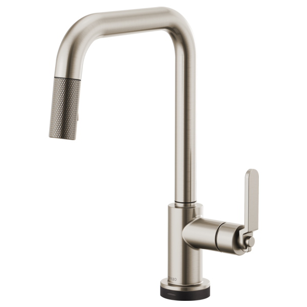 Brizo 64054LF Litze Smarttouch Pull-Down Kitchen Faucet With Square Spout and Industrial Handle