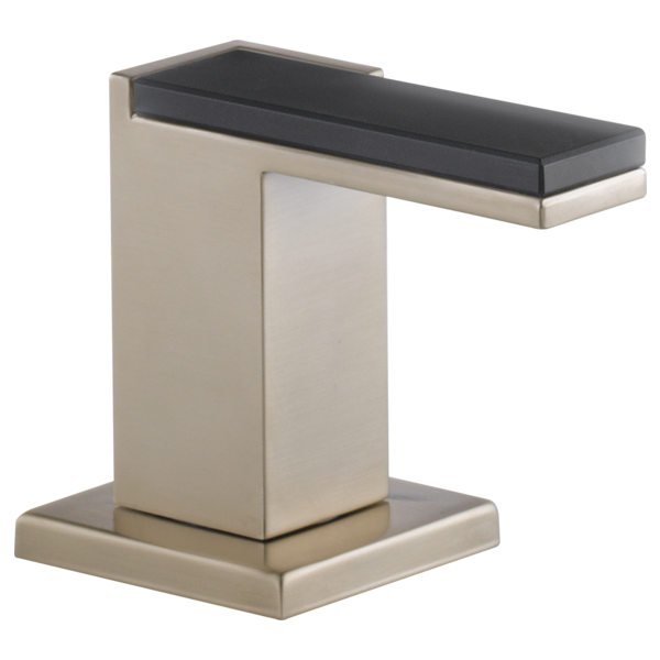 Brizo HL5382 Siderna Widespread Lavatory and Bidet Solar Gray Glass Lever Handle Kit
