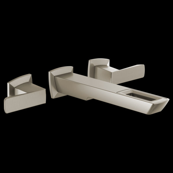 Brizo T65886LF-ECO Vettis Two-Handle Wall Mount Lavatory Faucet With Open-Flow Spout 1.2 Gpm