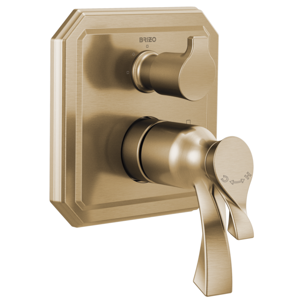 Brizo T75530 Virage Tempassure Thermostatic Valve With Integrated 3-Function Diverter Trim