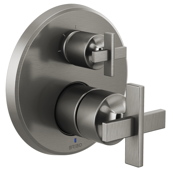 Brizo T75P598-LHP Levoir Pressure Balance Valve With Integrated 3-Function Diverter Trim - Less Handles