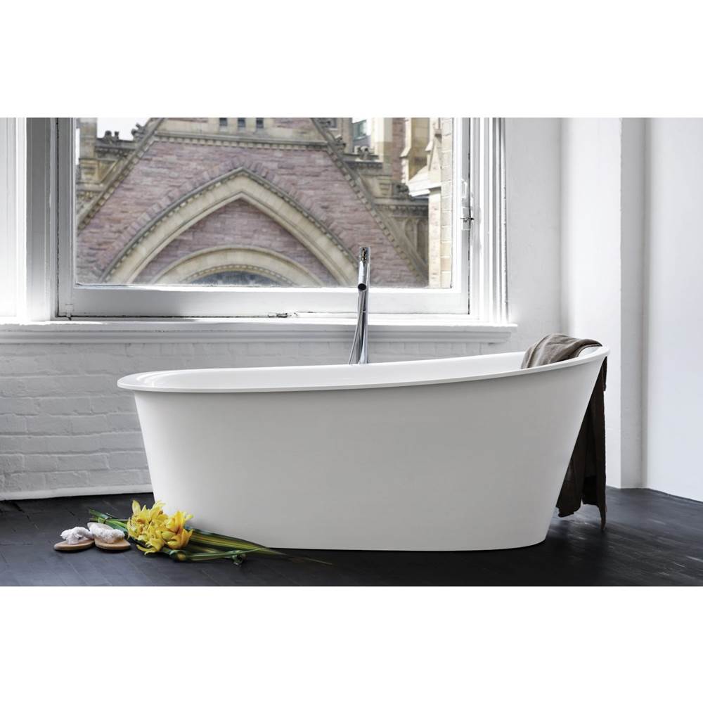 Wet Style BTP01-L-WHNT Tulip Bath 64 X 34 X 25 - Fs - Built In Nt O/F Wh Drain