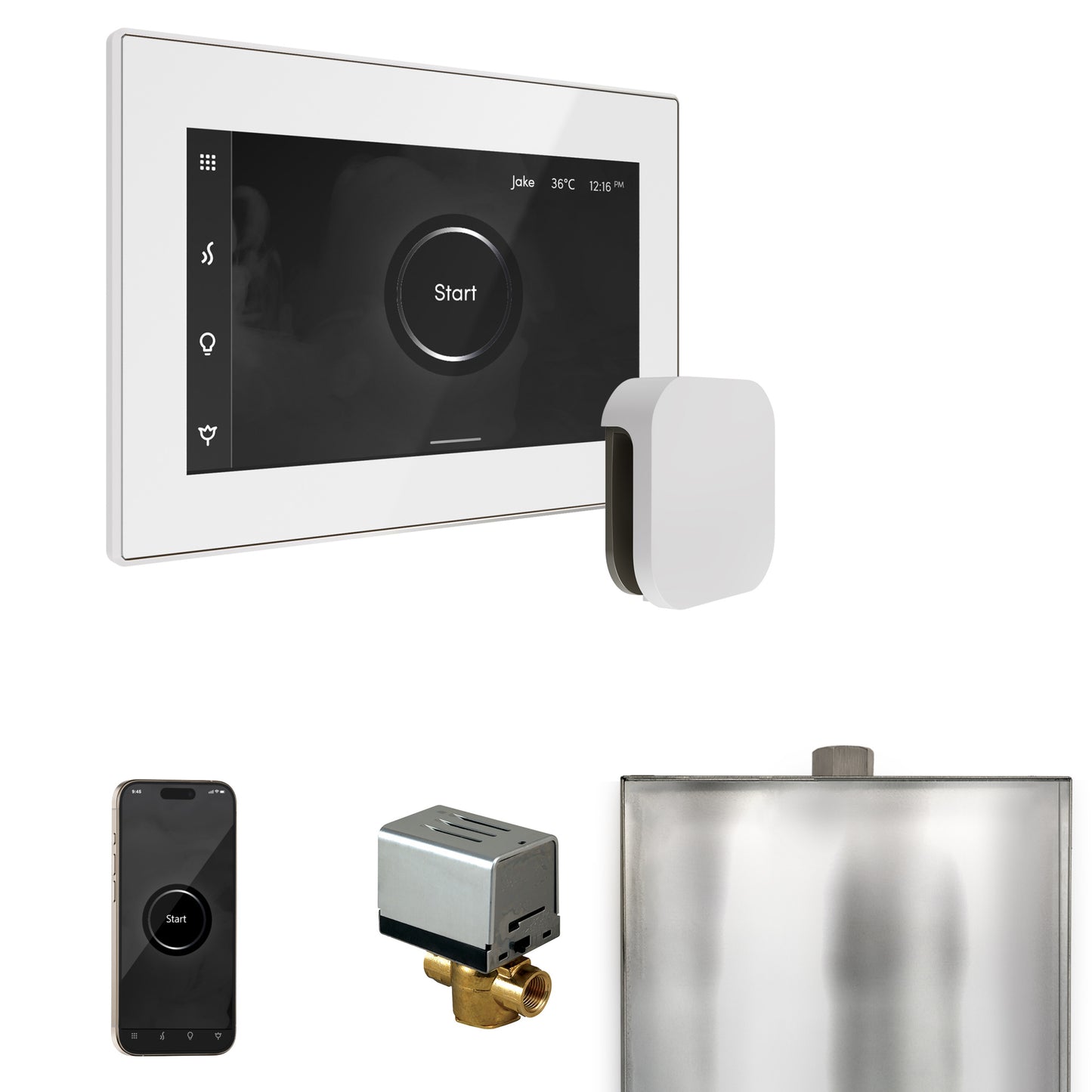 Mr. Steam BX XButler Steam Shower Control Package with iSteamX Control and Steamhead