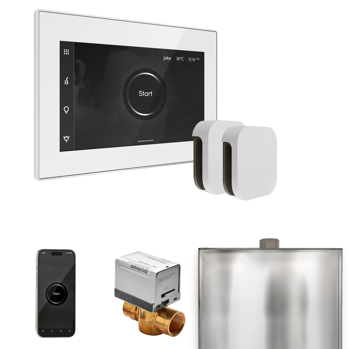 Mr. Steam BXX XButler Max Steam Shower Control Package with iSteamX Control and Steamhead