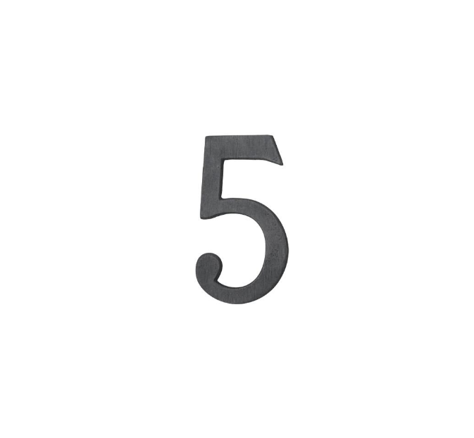Ashley Norton BZ.156 5 6" Numeral 5 - Dark Bronze