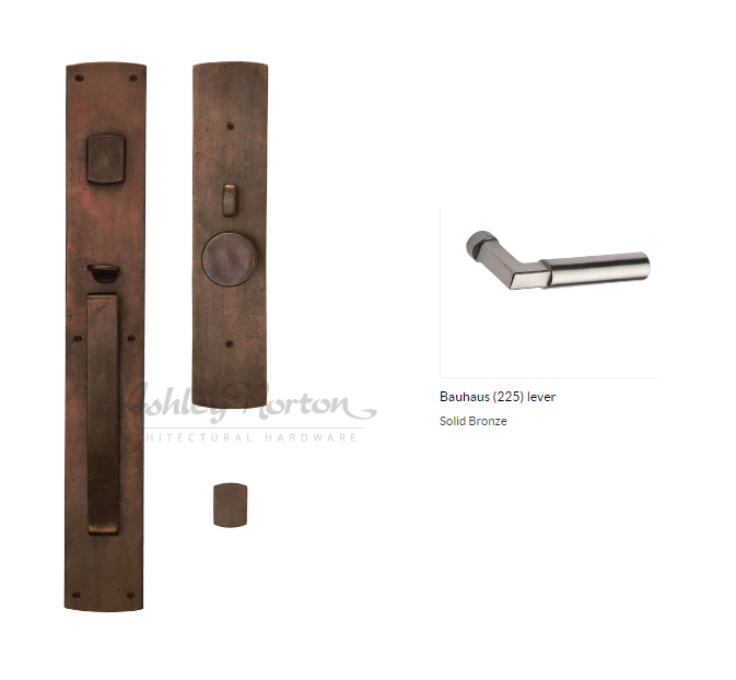 Ashley Norton BZ.CVLGL.225.10.R Bauhaus GxL Entry - Dark Bronze