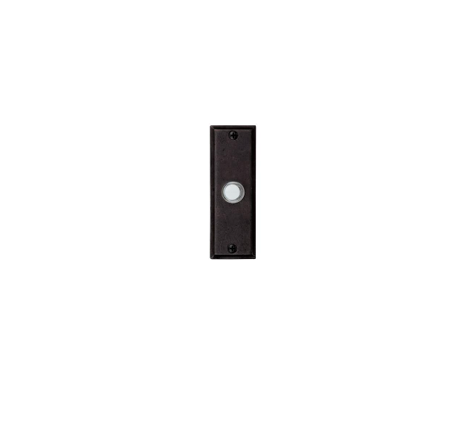 Ashley Norton BZ.SQNE1180 SQNE Bell Push (1.5" X 4.5") - Dark Bronze