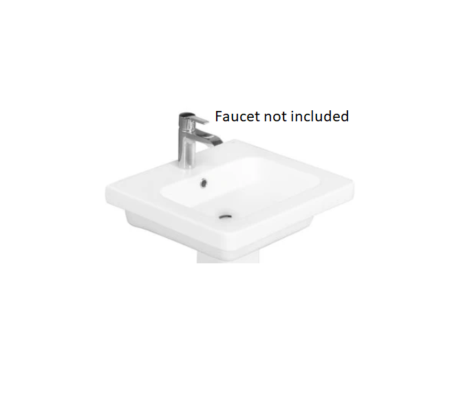 Barclay B/3-1064WH Resort 500 Basin Only - 4 Center Set - White
