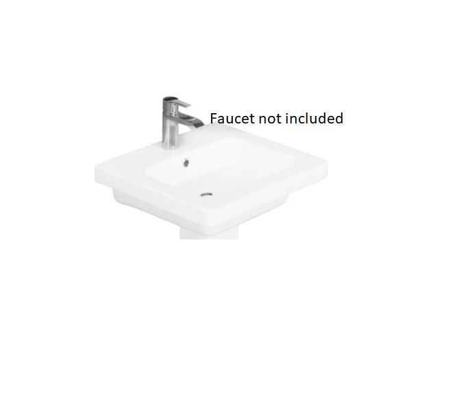 Barclay B/3-1084WH Resort 650 Basin Only - 4 Center Sets - White