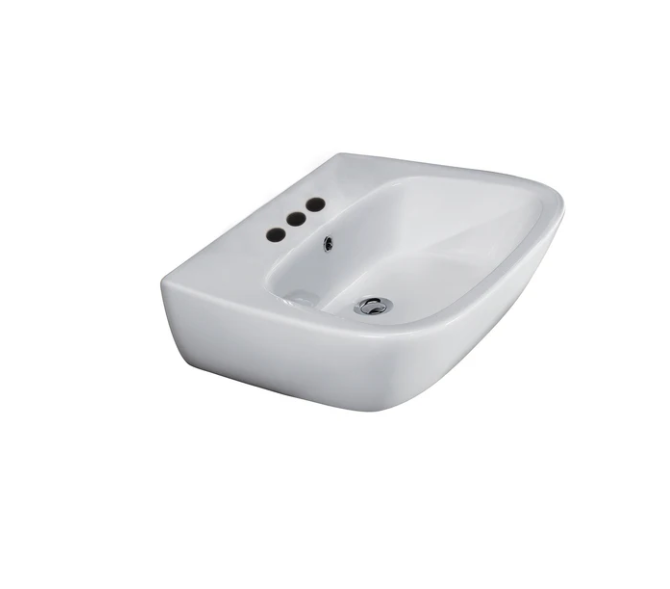 Barclay B/3-148WH Elena 500 Pedestal Lavatory Basin Only 8 Widespread - White