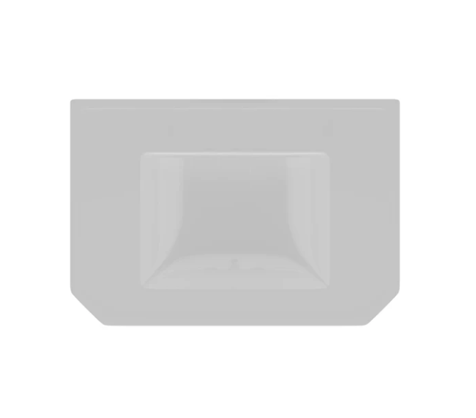 Barclay B/3-3018WH Corbin Basin Only With 8 Widespread Hole With Overflow - White