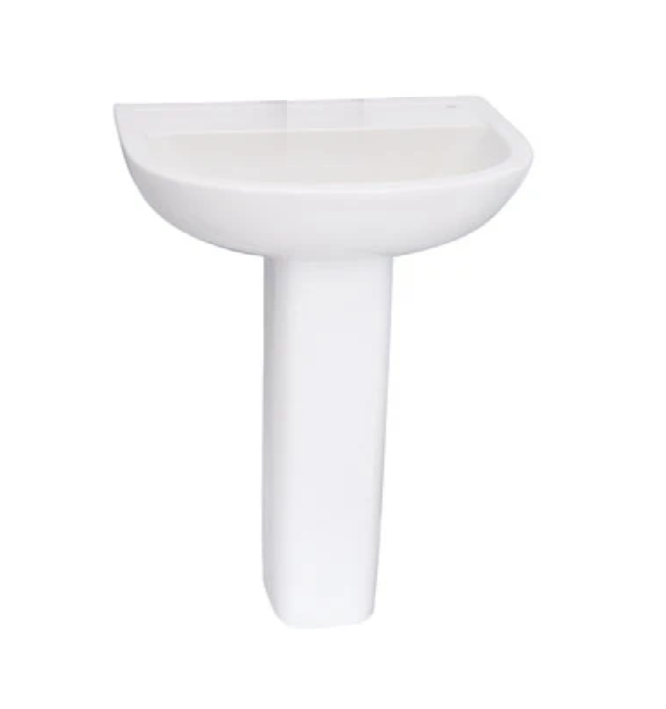 Barclay B/3-544WH Compact 500 Lavatory Pedestal Basin Only 4" Centerset - White