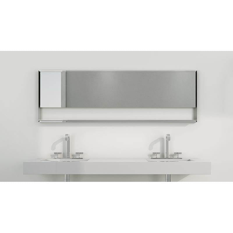 Wet Style C1958M Mirror - C - 19 H X 58 W - Stainless Steel Mirror Finish