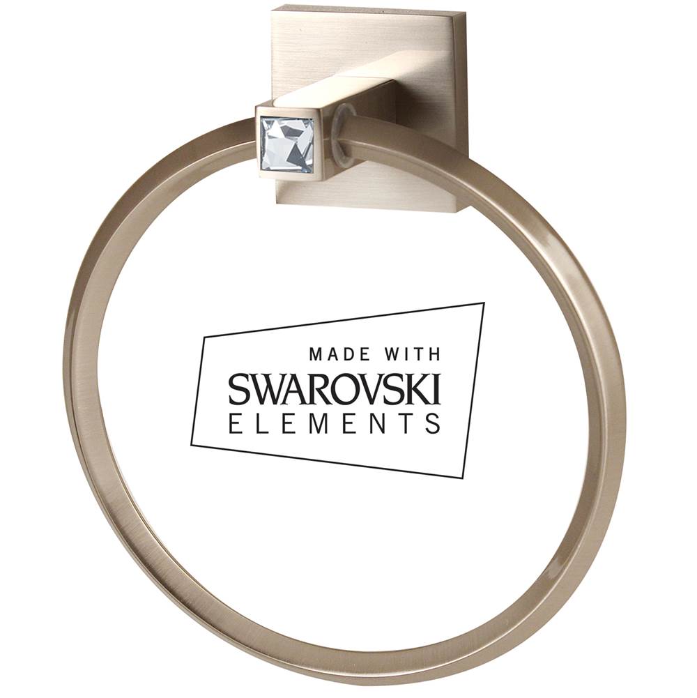 Alno Contemporary II Crystal Towel Ring - Parent
