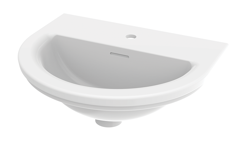 Graff CAM00L-1-OF-GL Camden Drop-In Sink With One Faucet Hole