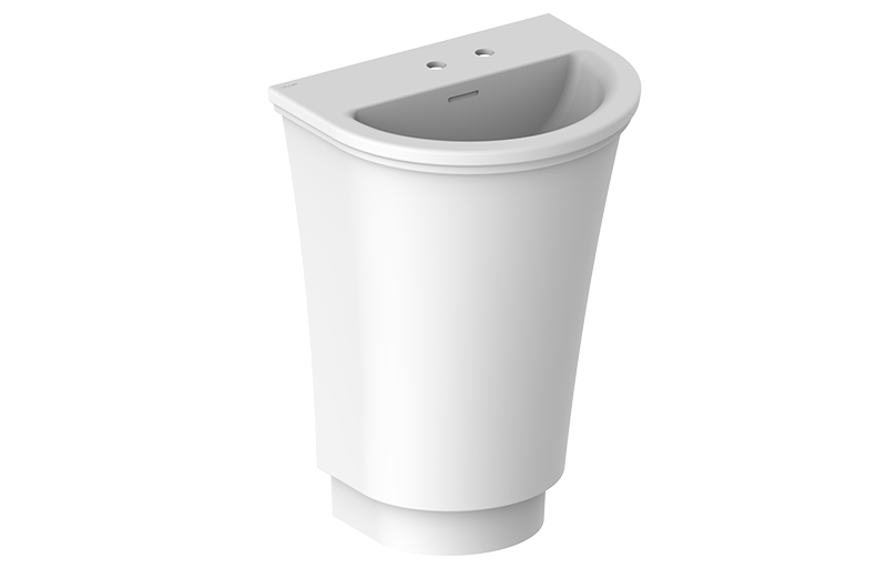 Graff CAM15L-2-OF-GL Camden Freestanding Sink With Two Faucet Holes