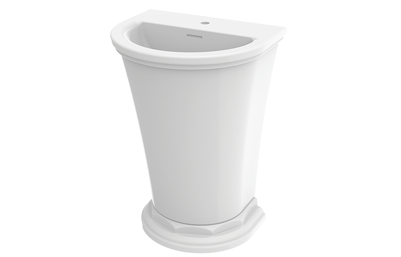 Graff CAMB15L-1-OF-GL Camden Freestanding Sink With One Faucet Hole