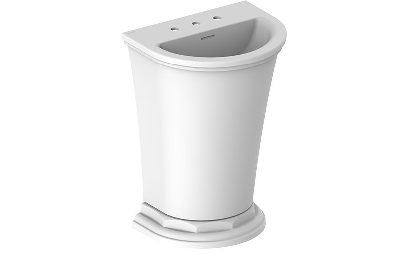 Graff CAMB15L-3-OF-MT Camden Freestanding Sink With Three Faucet Holes