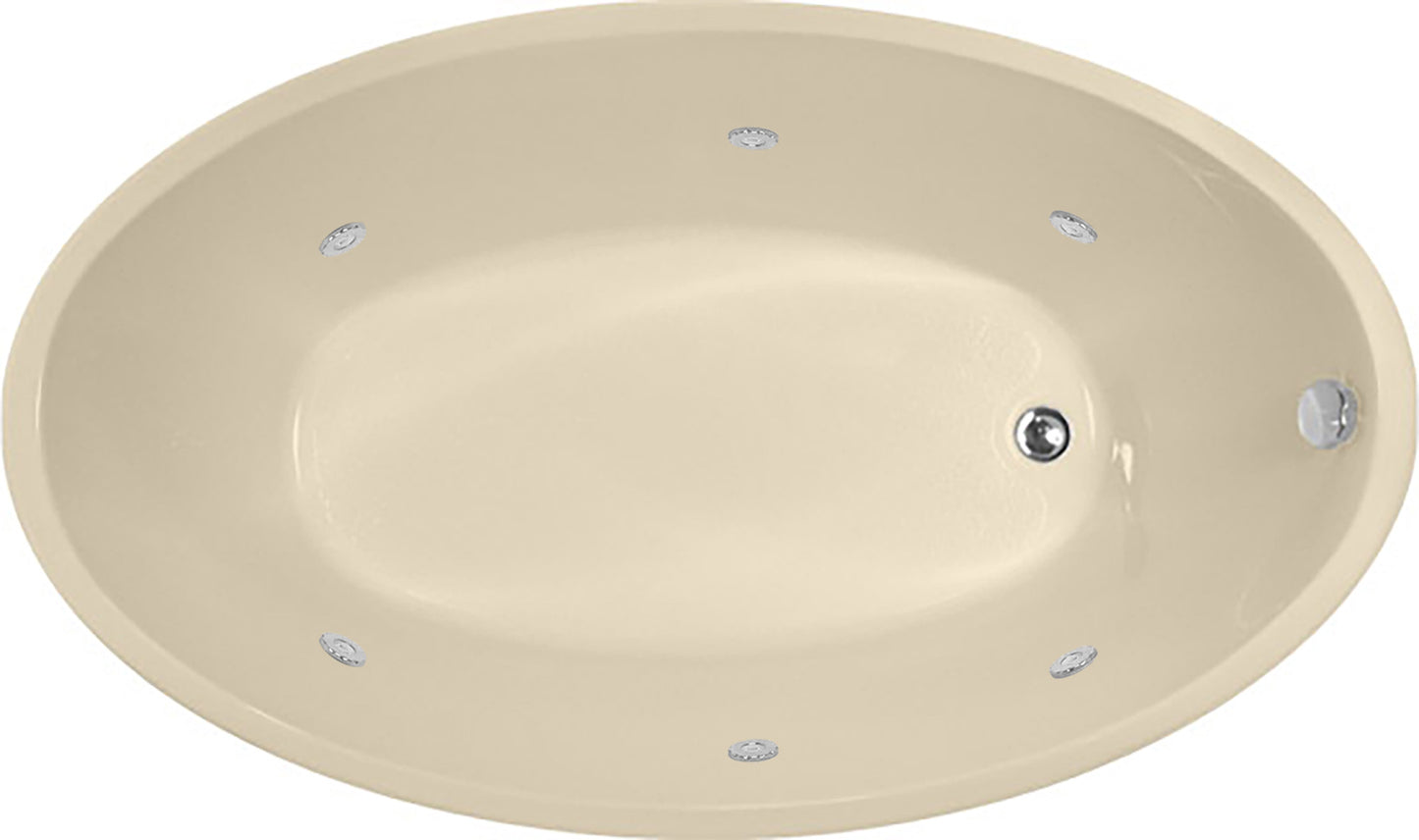 Hydro Systems CAR6036ACO Carli 60 X 36 Acrylic Airbath & Whirlpool Combo Tub System